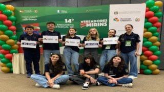 Vereadores Mirins de Santiago do Sul participam do XIV Encontro Estadual em Florianópolis
Vereadores Mirins de Santiago do Sul participam do XIV Encontro Estadual em Florianópolis